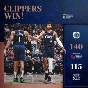 Dù gió có thổi, poster chiến thắng của Clippers vẫn sẽ cho Harden và George làm nhân vật trang bìa