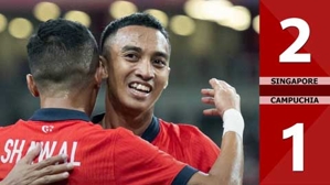 VIDEO bàn thắng Singapore vs Campuchia: 2-1 (Vòng bảng AFF Cup 2024)