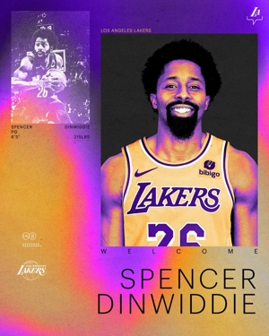 Komi trung thành mặc áo số 26! Thông báo chính thức của Lakers: Chào mừng Dinwiddie về nhà