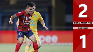 VIDEO bàn thắng Công an Hà Nội vs Buriram: 2-1 (Cúp C1 Đông Nam Á)