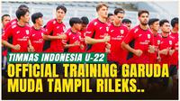 Suasana Latihan Resmi Timnas Indonesia U-22 Jelang Laga Uji Coba Vs Mali U-22